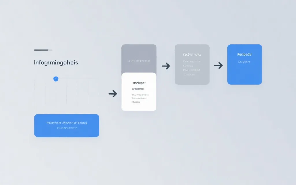 退票流程与时间节点的视觉化信息图概念